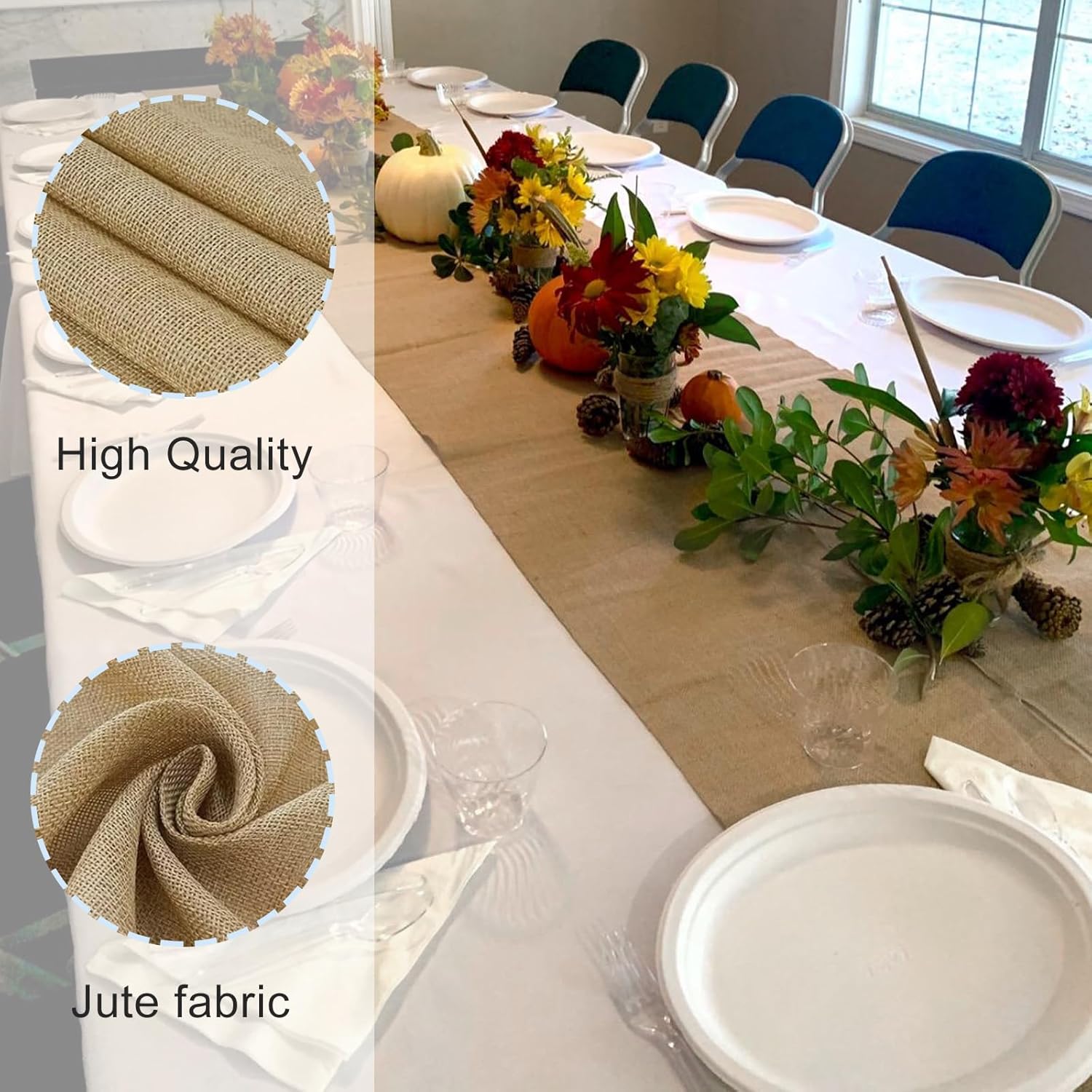 Linen Table Runner - 30 cm x 10 m Linen