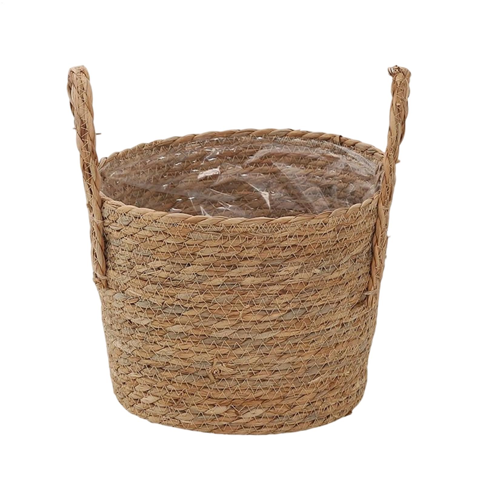 Planter Basket Straw Flowerpot - огляд і ціна Rattan Plant Basket