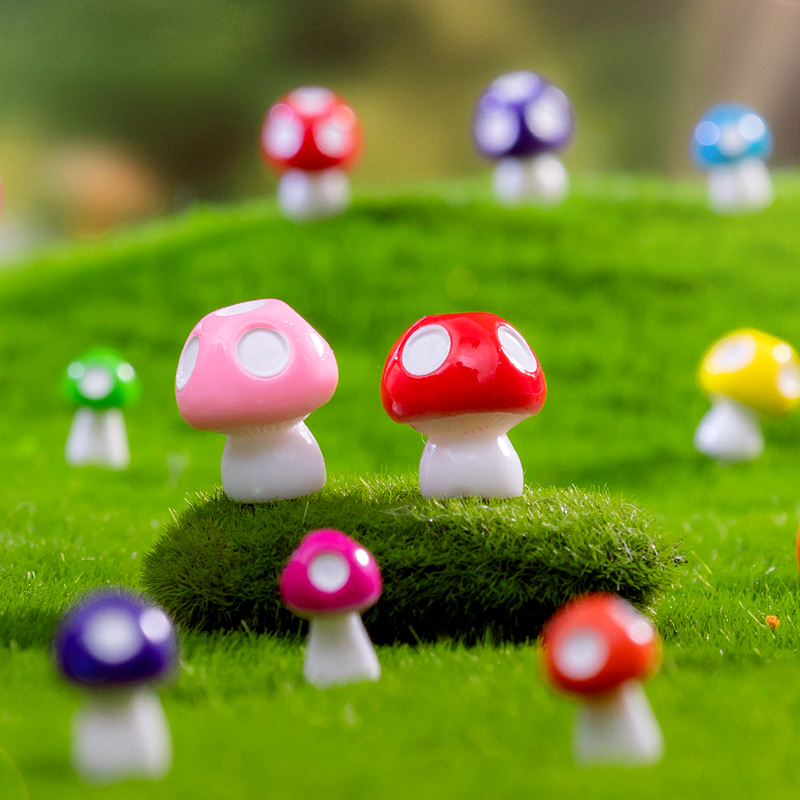 20pcs Mini Mushroom Resin Figu - огляд і ціна Home Decor Za
