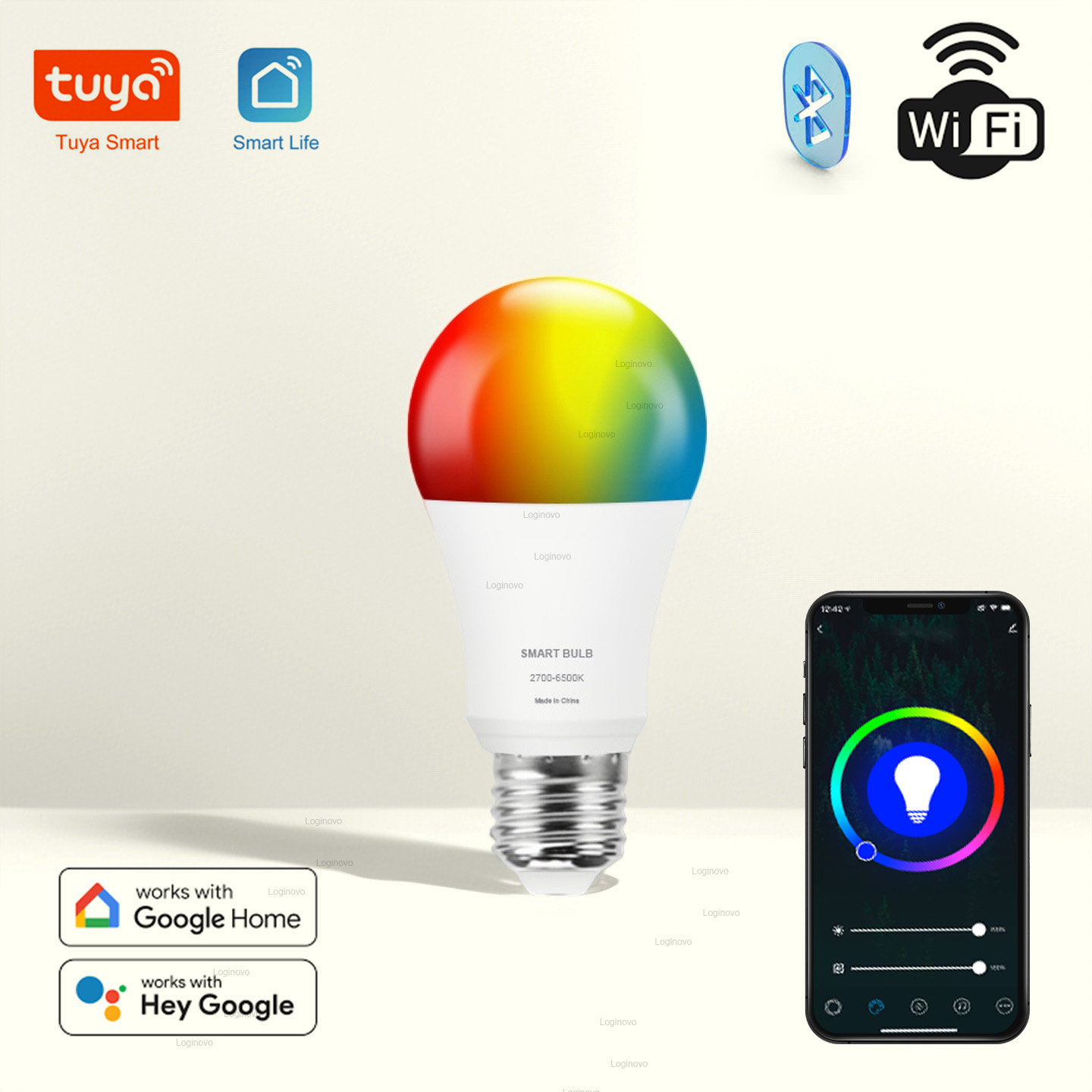 Tuya LED Bulb Lamp Bluetooth/W - огляд і ціна Home Decor Free App