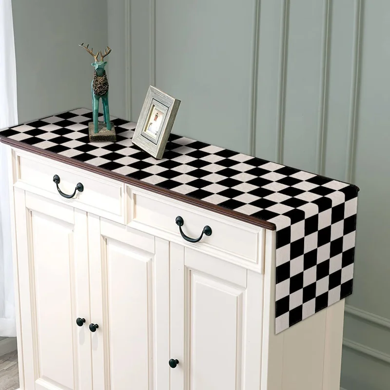 New Geometric Linen Striped Ta - огляд і ціна Linen Table Runner