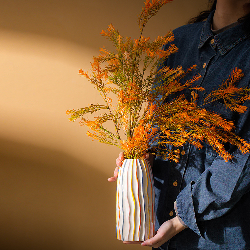 CAPIRON Colorful Stripe Cerami - огляд і ціна Pampas Grass Decor