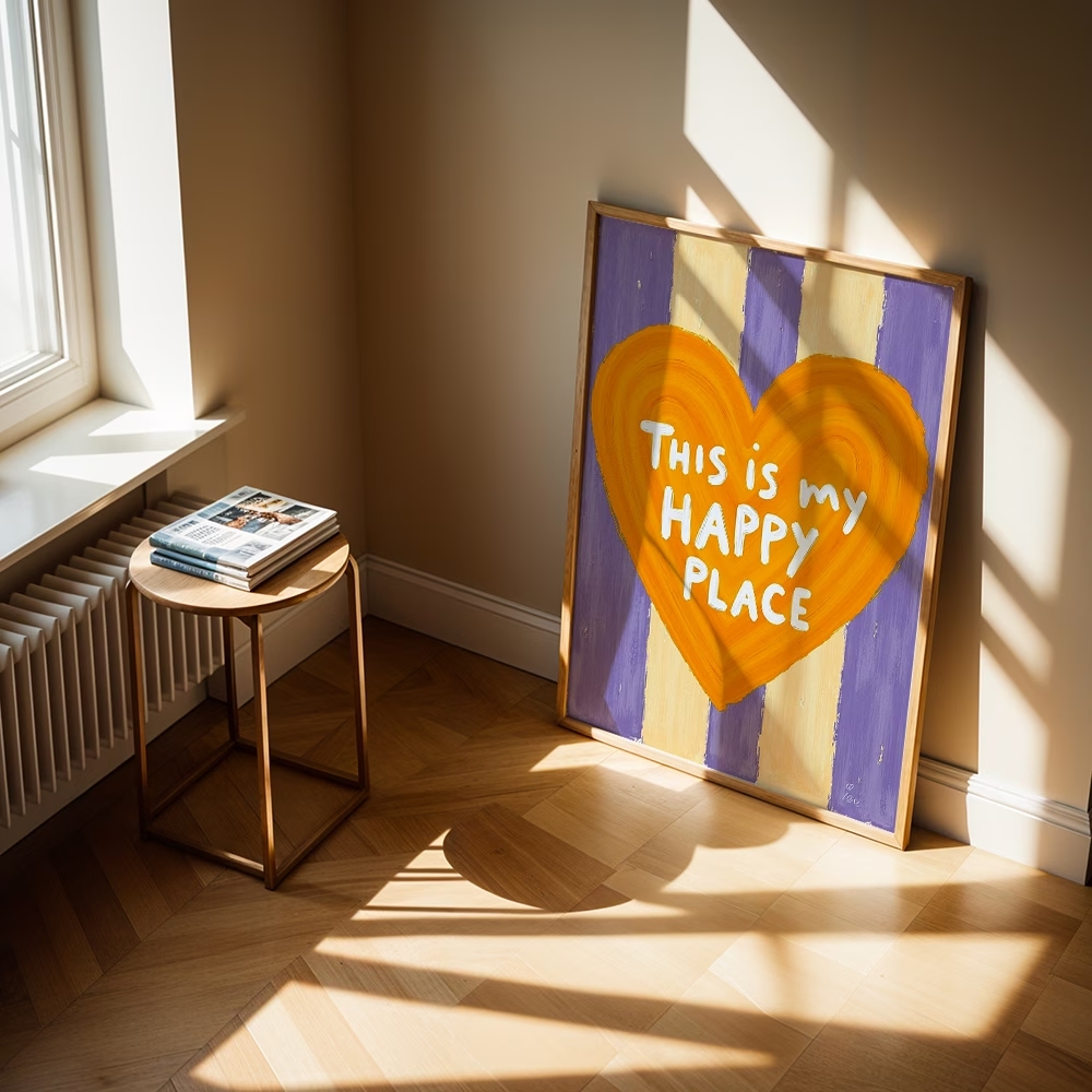 Modern,Retro This Is My Happy  - огляд і ціна Home Decor Theme