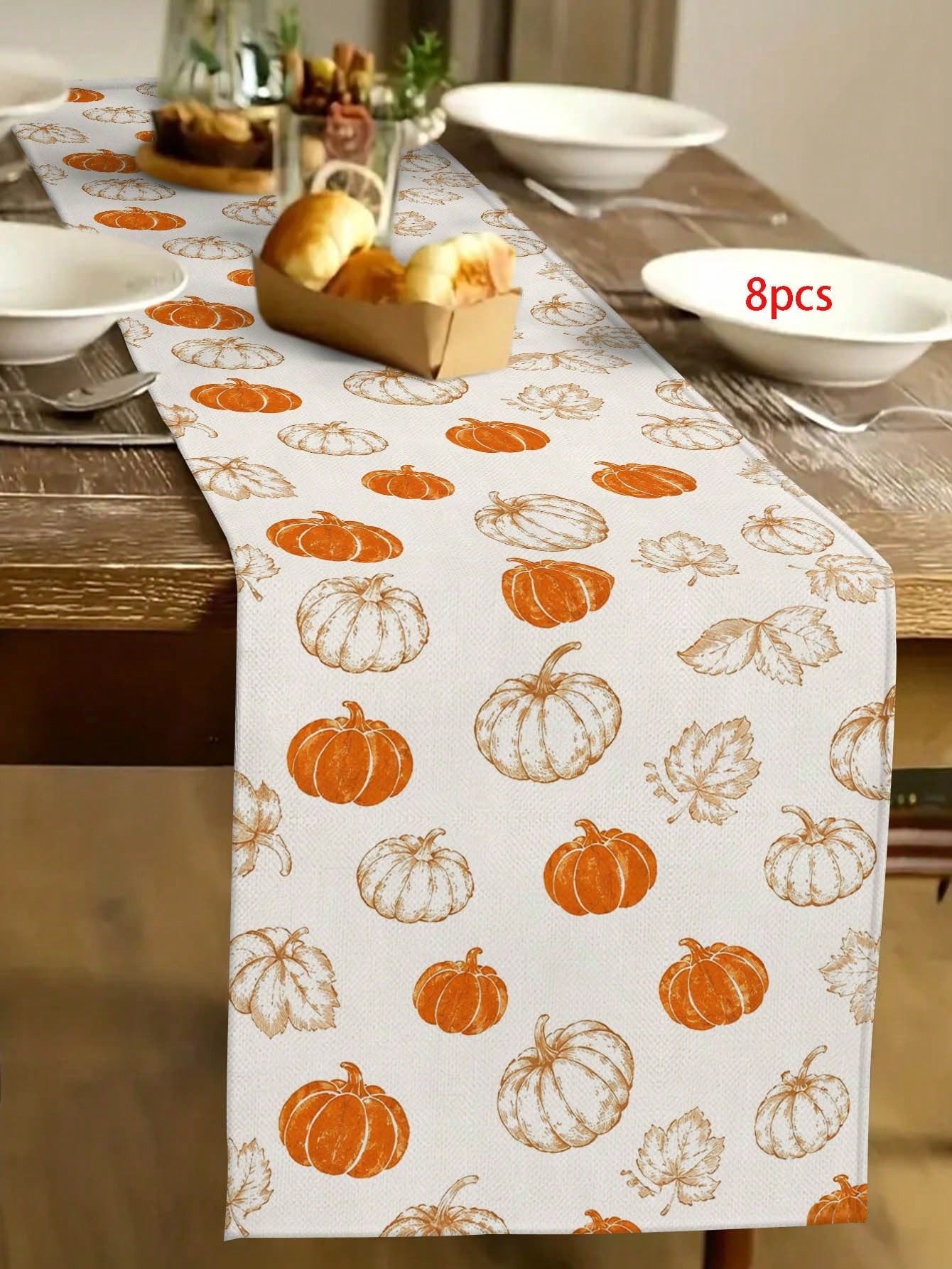 1pc Thanksgiving Table Runner  - огляд і ціна Linen Table Runner